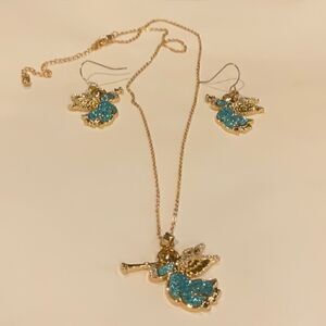 3 piece necklace earring set